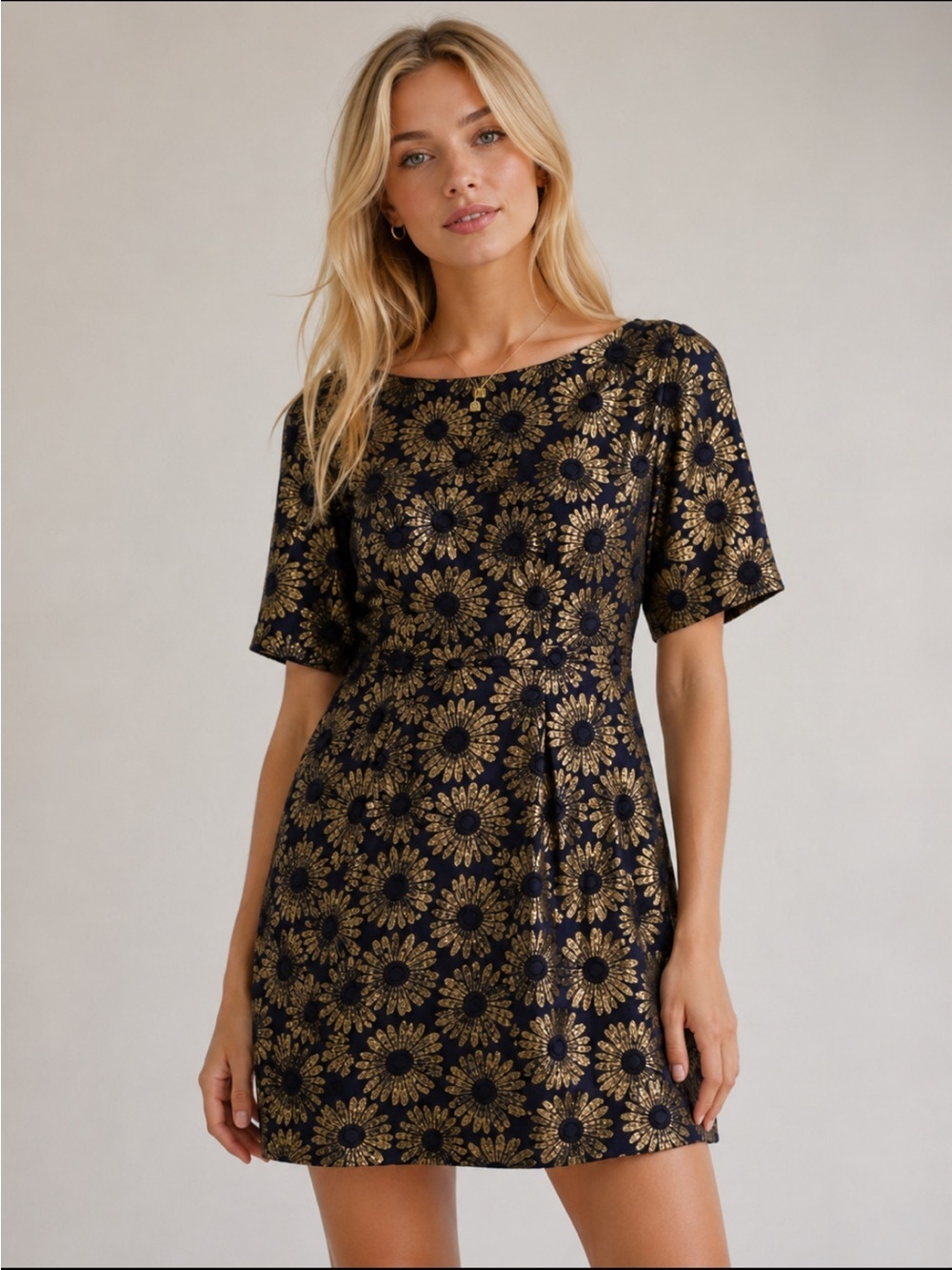 Boden Floral Beatrice Cocktail Mini Dress Size 6P 54585